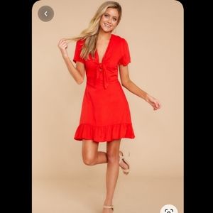 A Brand New Flirtationship Red Dress